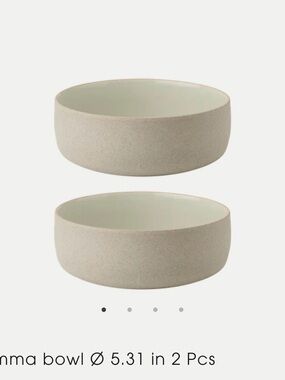 Stelton Emma Stoneware Bowls in Grey - Pair